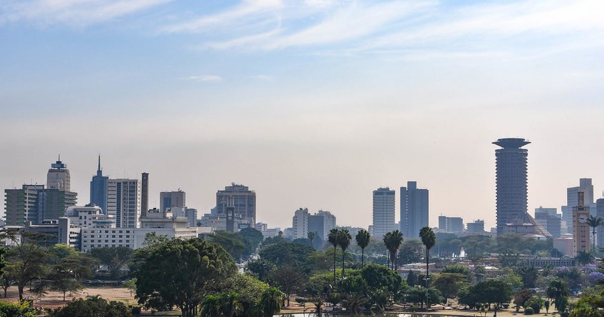 Nairobi skyline with KICC tower