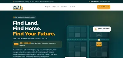 Luxe Homes Ltd website homepage